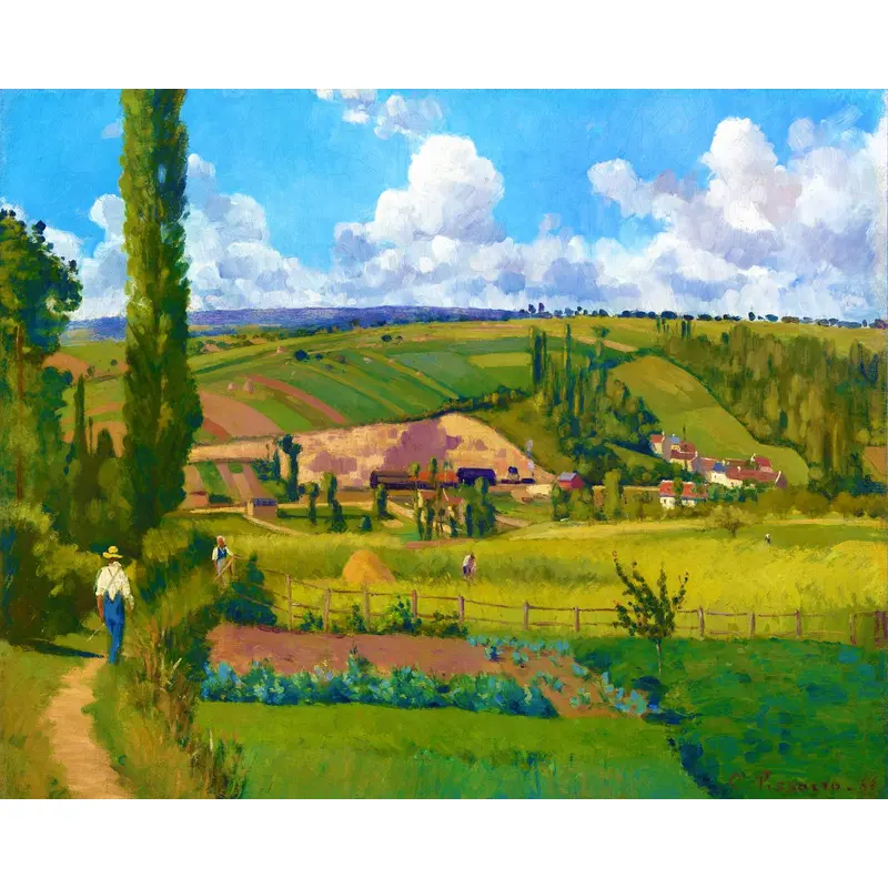 Landscape at Les Patis - Camille Pissarro