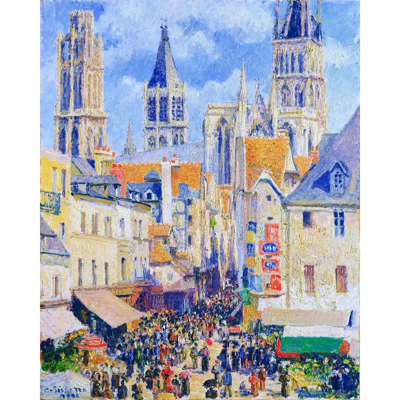 Rue de l'Epicerie, Rouen - Camille Pissarro
