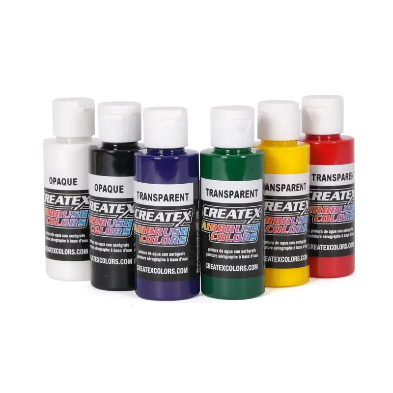 Set of 6 Createx Airbrush Colours  Primary