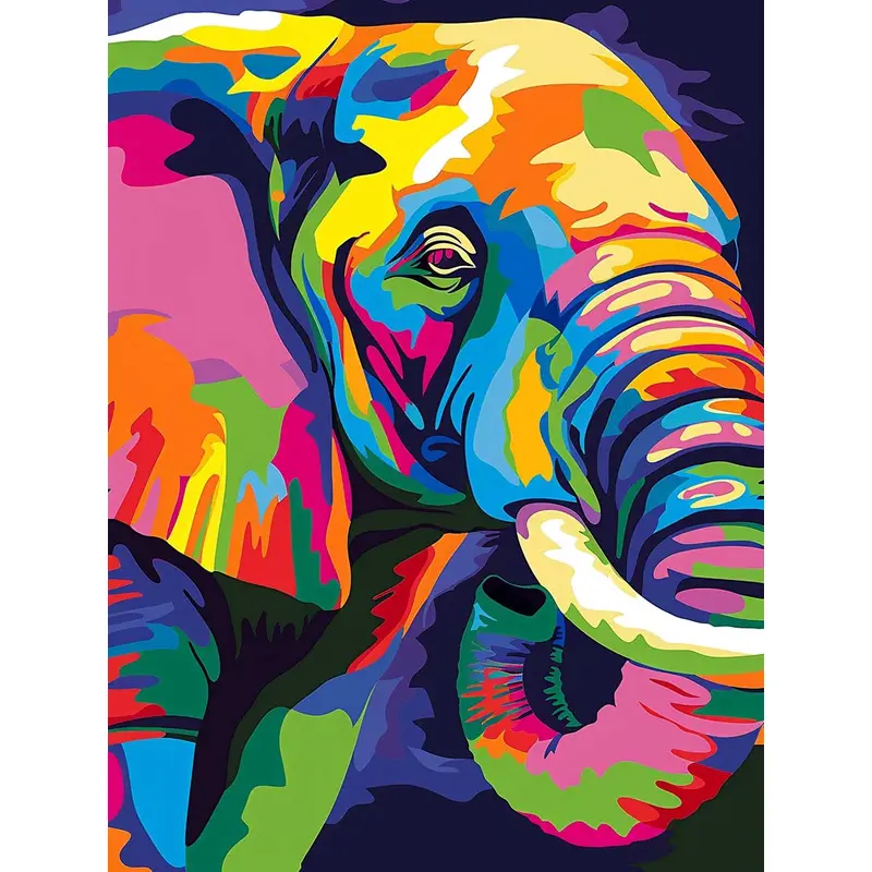 5D Vibrant Elephant