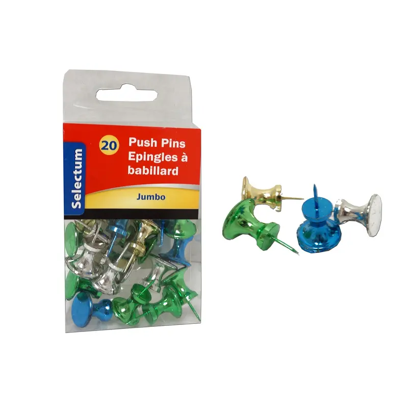 Jumbo Push Pins  Metallic