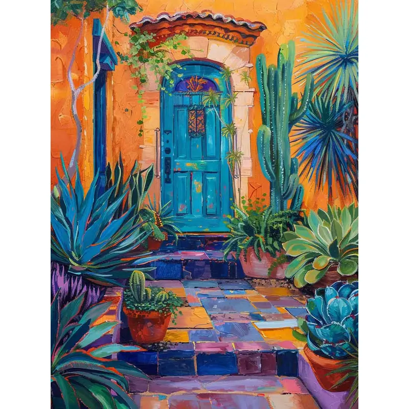 Tropical Garden Doorway