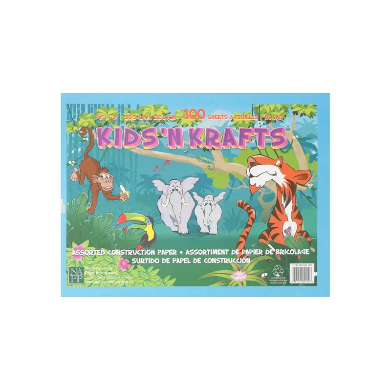 Construction Paper Pad  Assorted colours