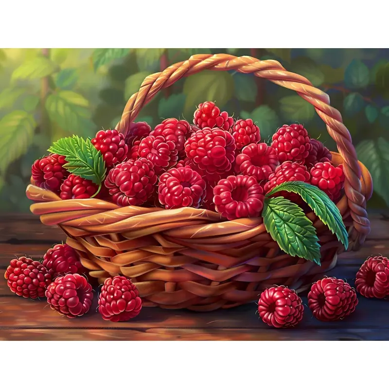 Golden Hour Raspberry Basket