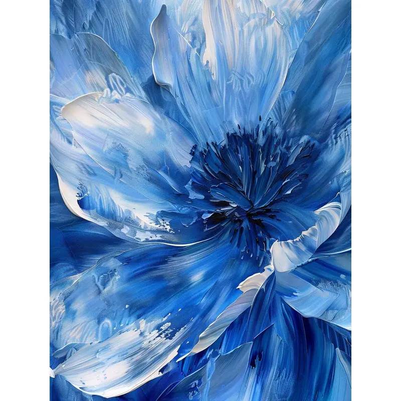 Ice blue frost flowers