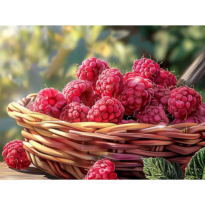 Sun-Kissed Raspberry Basket