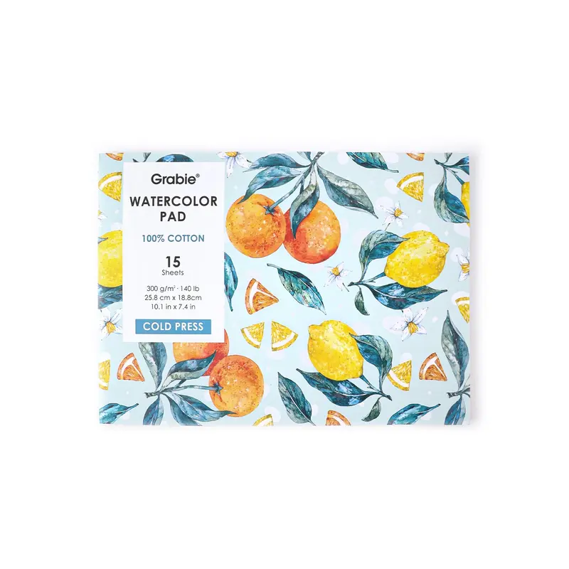 15 Sheets 140LB Watercolor Pad
