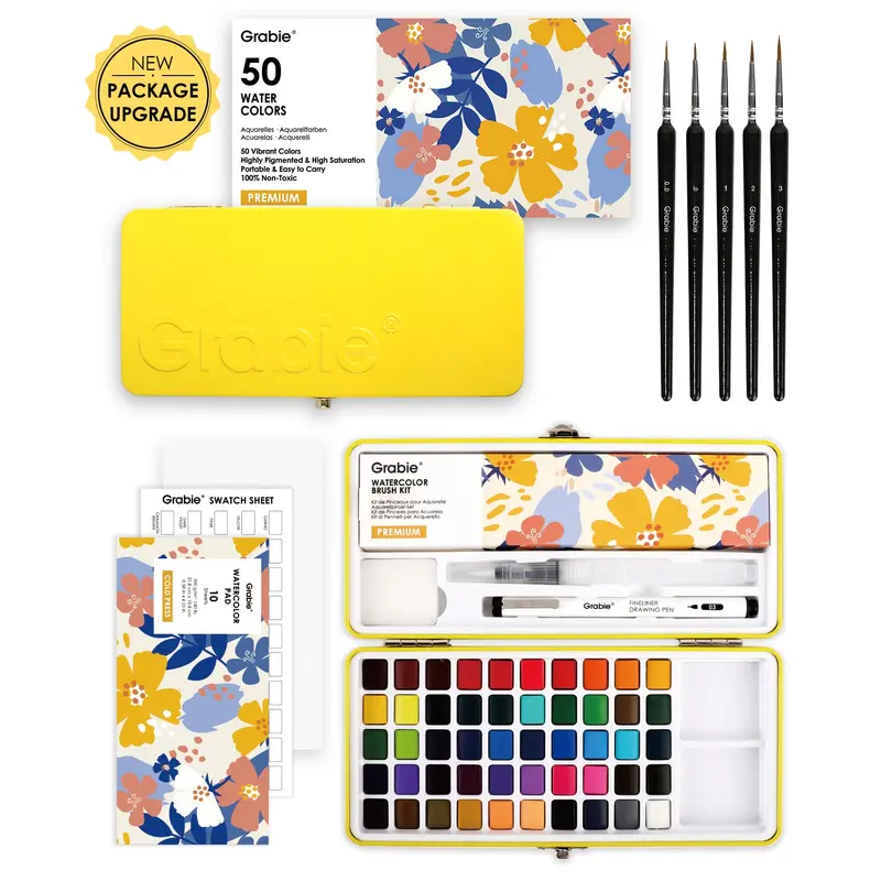All-In-One Premium Watercolor Set of 50