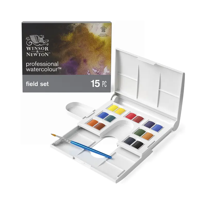 Professional Watercolour Kit - 14 Half Pans