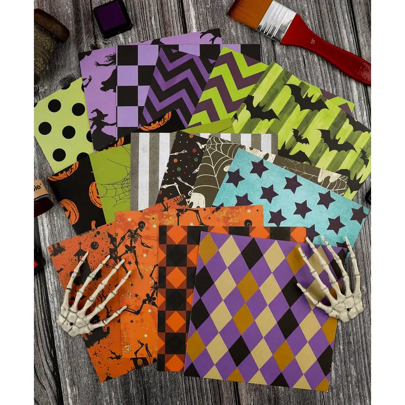 16 Sheets Grabie Exclusive Halloween Party Paper Set