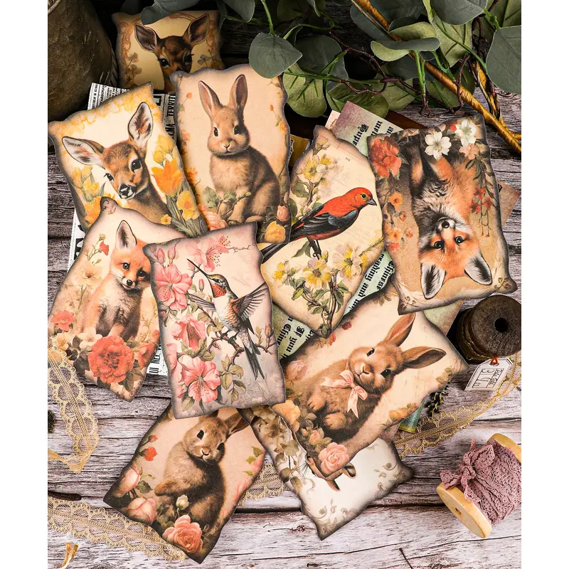 20 Sheets Grabie Exclusive Silent Woodland Paper Set