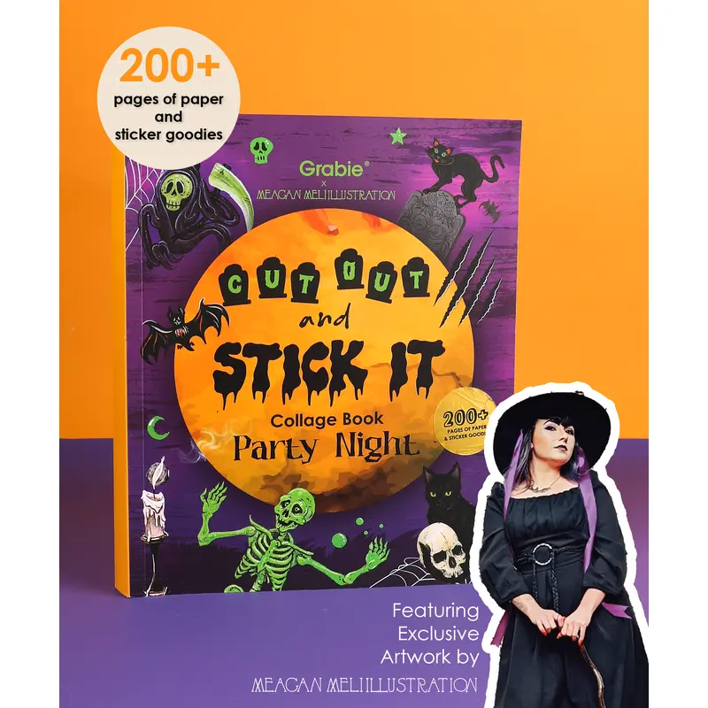 200+ Pages Halloween Party Night Collage Activity Book
