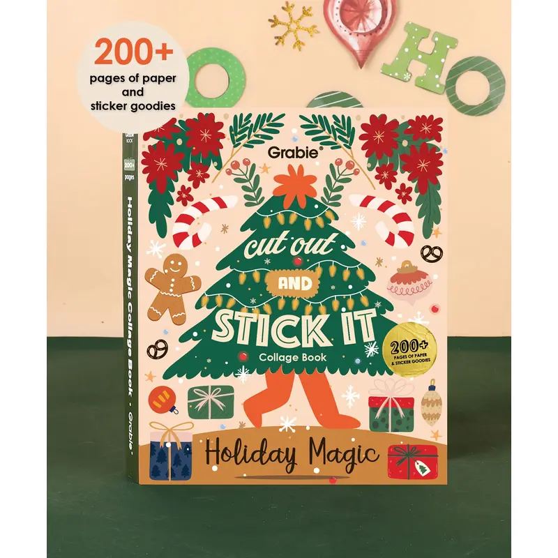 200+ Pages Holiday Magic Collage Activity Book