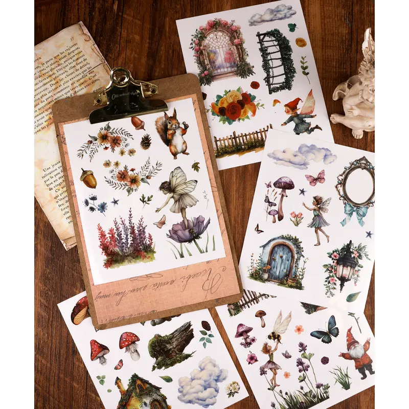 24 Sheets Grabie Exclusive Whimsical Wonders Sticker Book