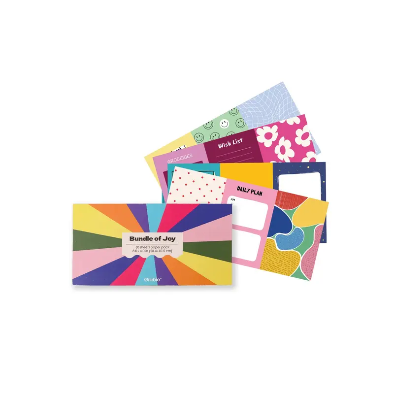 60 Sheets Grabie Exclusive Bundle Of Joy Desktop Notepad Jotter