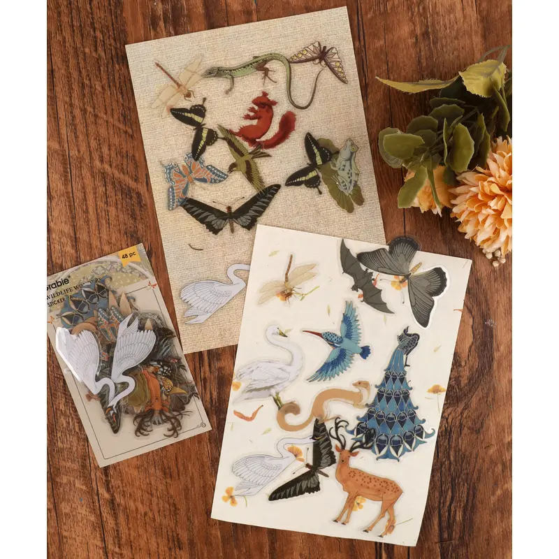 96 Pcs Natures Beauty Sticker Set