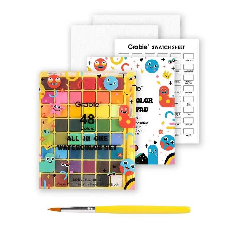 All-In-One Watercolor Set of 48