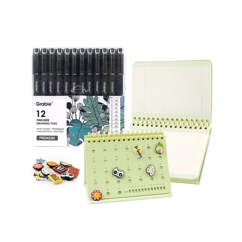 Fineliner Drawing Pen With POPIN Notebook