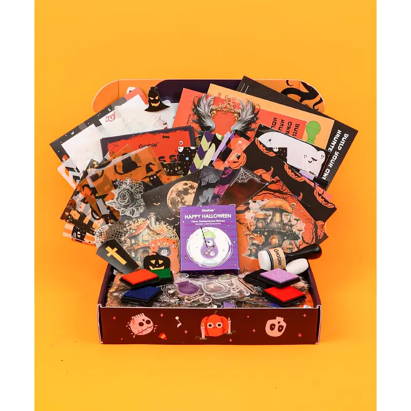Halloween-Themed Grabie Scrapbook Club Box