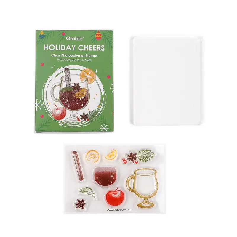 Holiday Cheers Clear Photopolymer Stamps