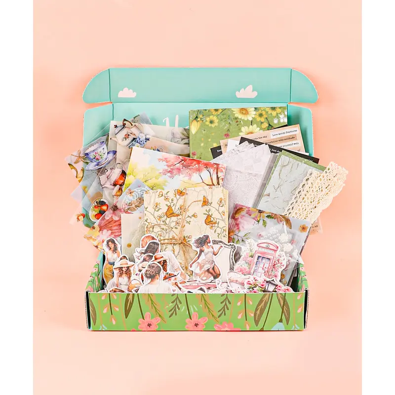 Spring-Themed Grabie Scrapbook Club Box