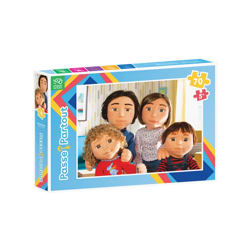 70-Piece Puzzle - Passe-Partout, La famille de Canelle et Pruneau