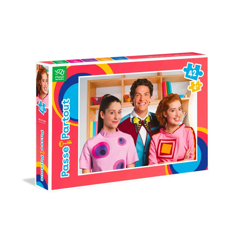 "Les 3 Passe  la maison" Passe-Partout Puzzle - 42 Pieces