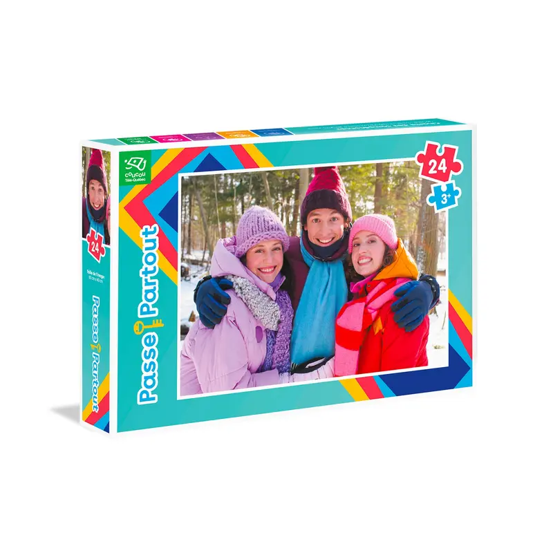 "Les 3 Passe sous la neige" Passe-Partout Puzzle - 24 Pieces
