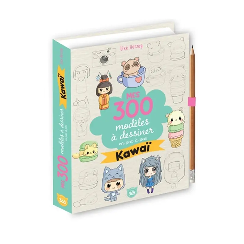 Mes 300 modles  dessiner en pas  pas - Kawa - French Ed.