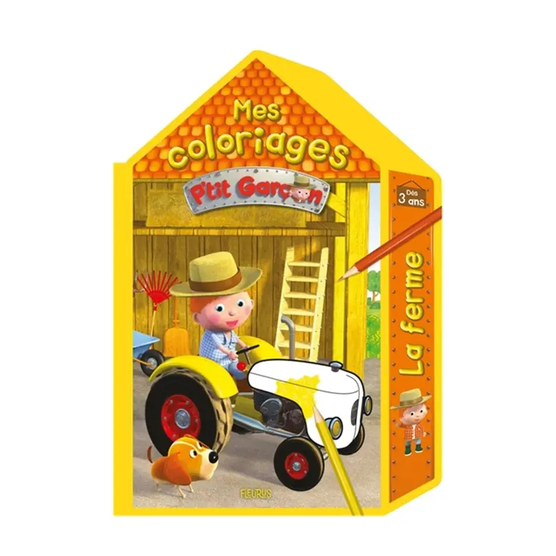 Mes coloriages P'tit Garon - La ferme - French Ed.