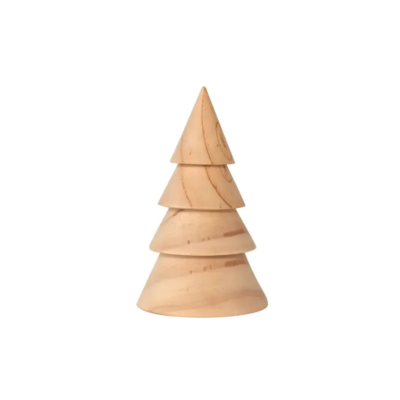 Natural Wood Wooden Tree - 20 cm