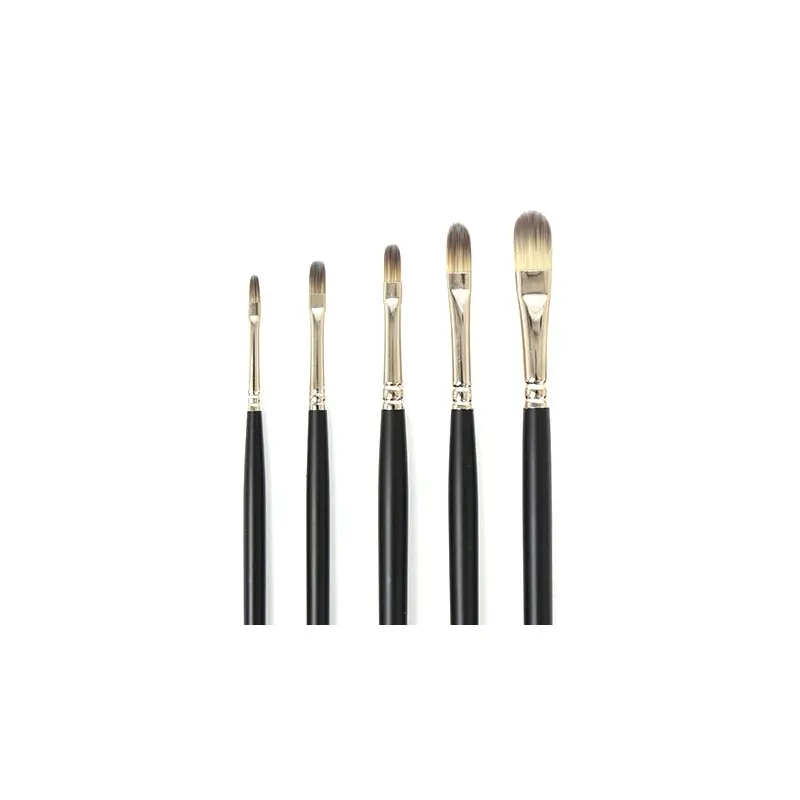 Synthetic hog's hair filbert paintbrush