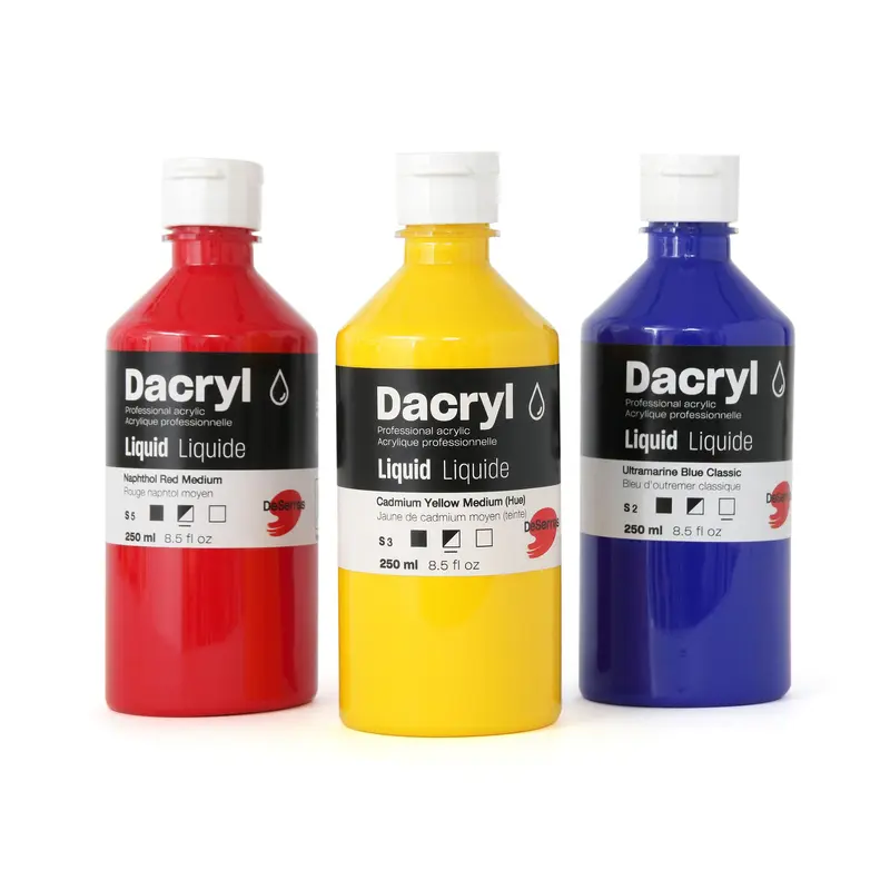 Dacryl Professional Liquid Acrylic : Low Viscosity  - Arylide Yellow Light