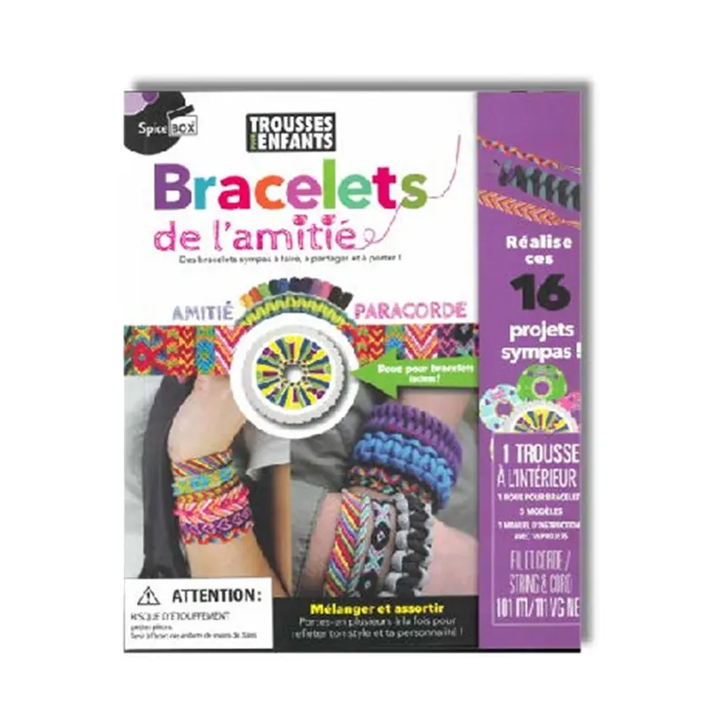 Coffret de cration bracelets d'amiti - French Ed.