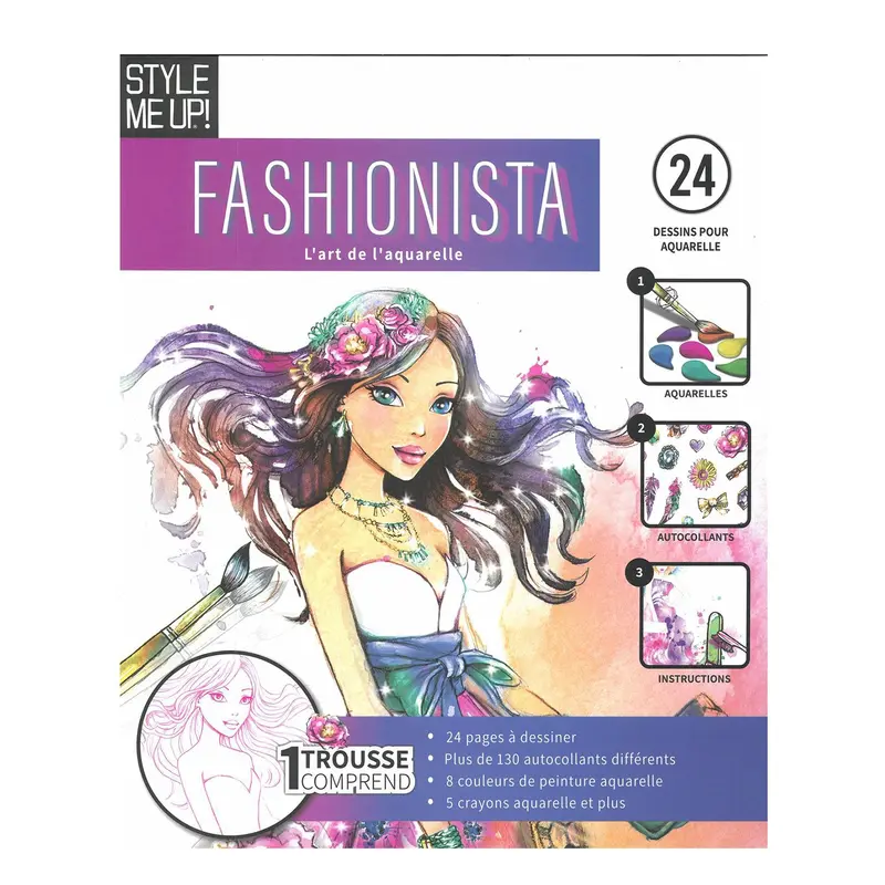 Fashionista - L'art de l'aquarelle - French Ed.