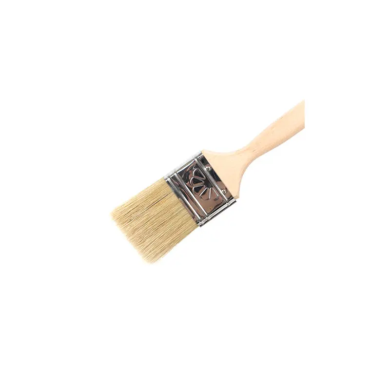 White bristle flat paintbrush