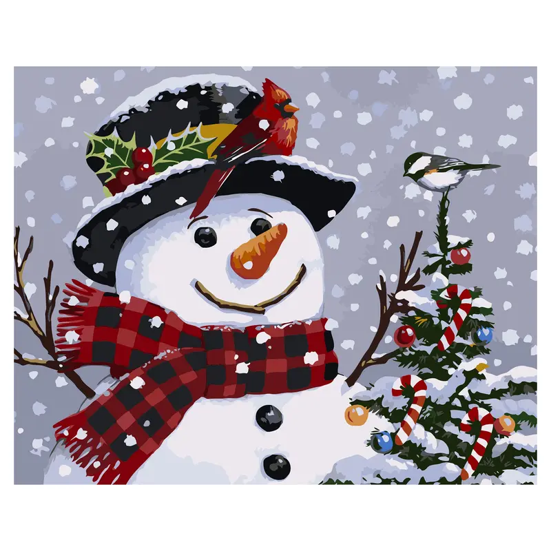 Paint by Numbers - "Snowman by William Vanderdasson"