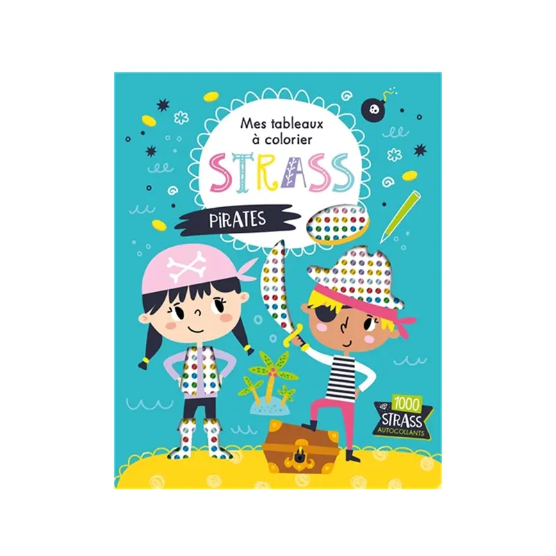 Pirates - Mes tableaux  colorier strass - French Ed.