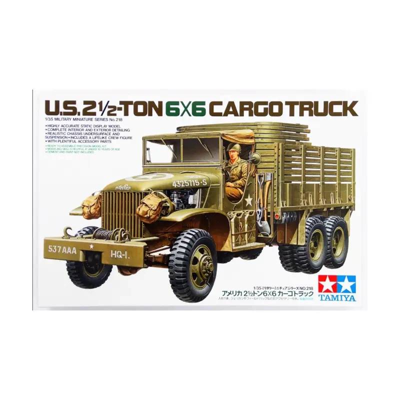 Scale Model Kit - US 2.5 Ton 6 x 6 Cargo Truck