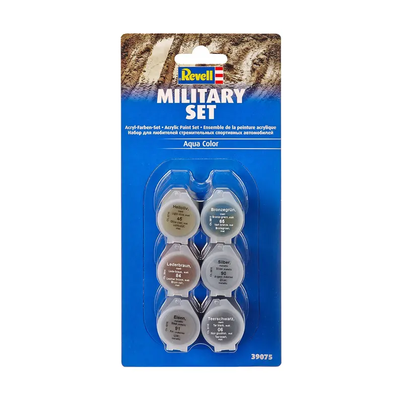 6-Pack Aqua Color Paint - Military Set
