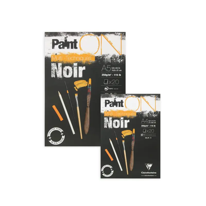 Paint'ON Mixed Media Glued Pad - Black