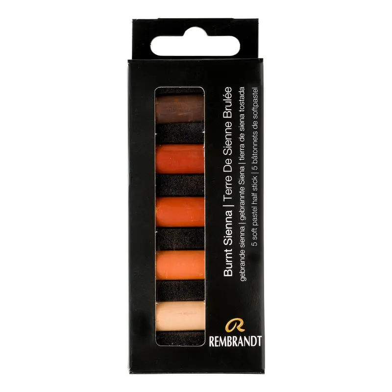 5-Pack Half Stick Soft Pastels - Burnt Sienna