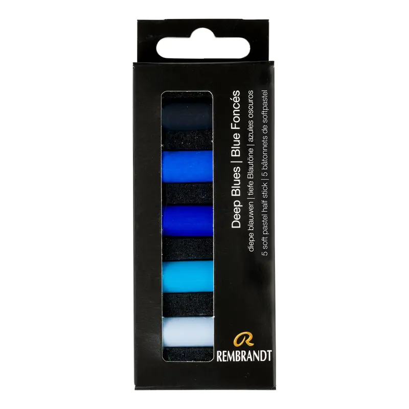 5-Pack Half Stick Soft Pastels - Deep Blue