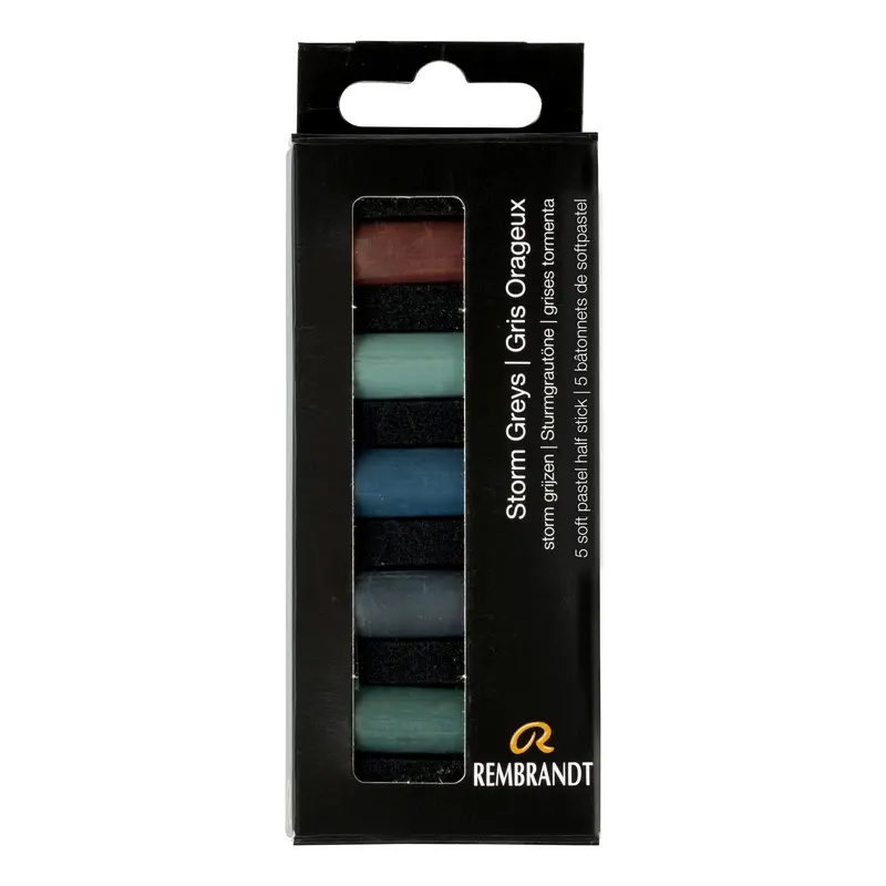 5-Pack Half Stick Soft Pastels - Storm Grey