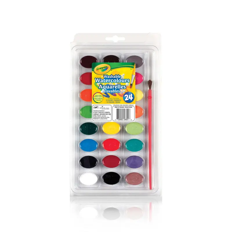 24-Colour Washable Watercolour Set