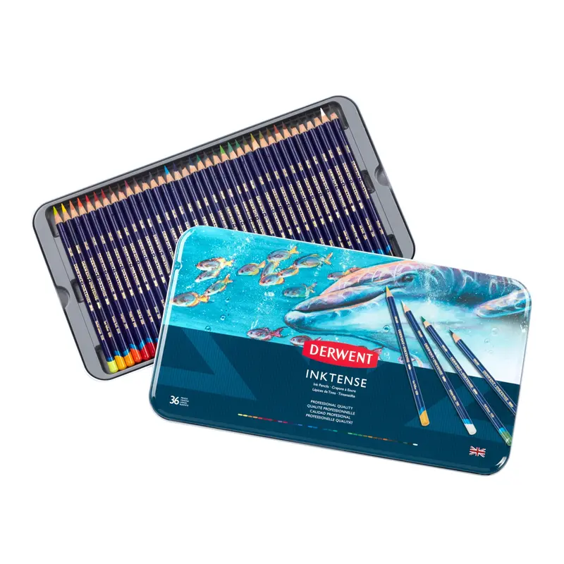 36-Piece Inktense Water-Soluble Pencil Set
