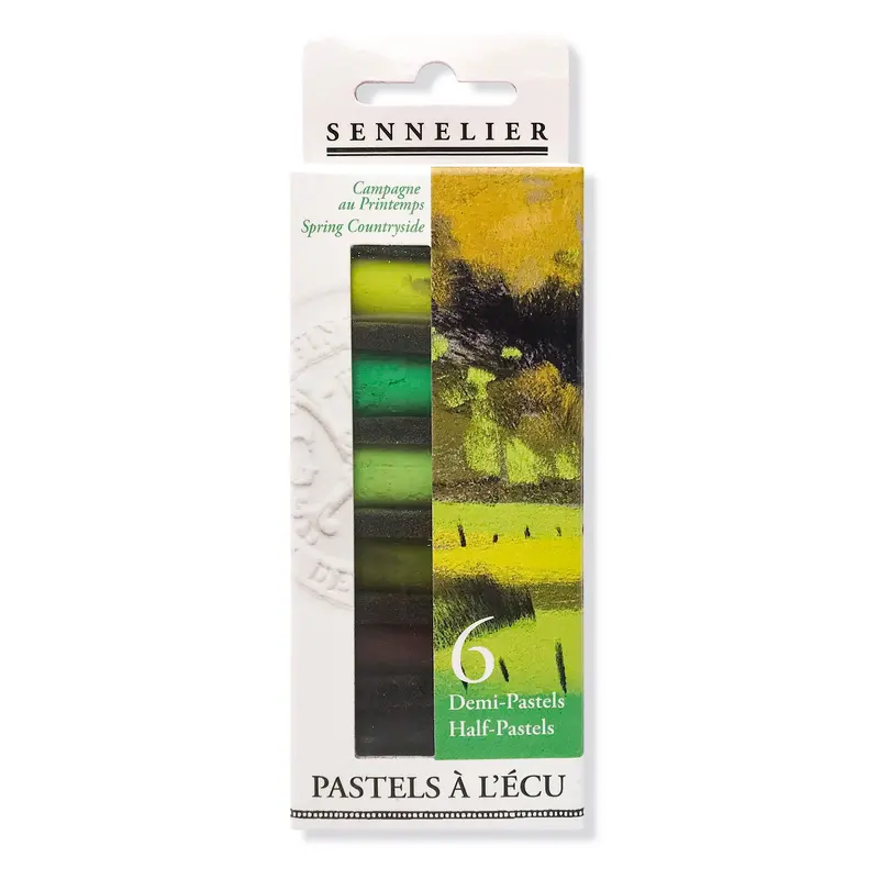 6-Pack Extra Soft Half Pastels - Spring