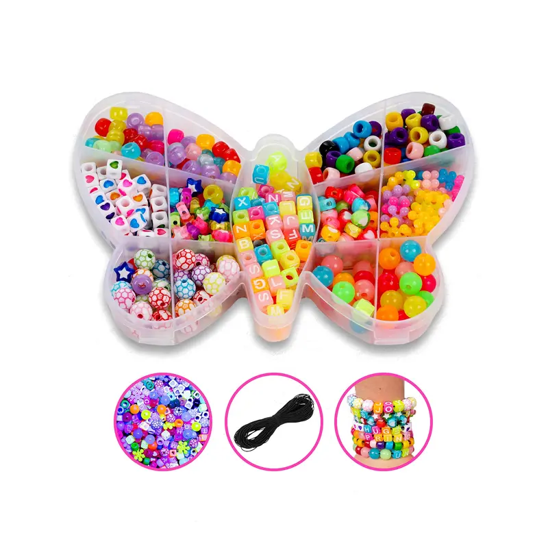 400-Pack Assorted Phosphorescent Beads
