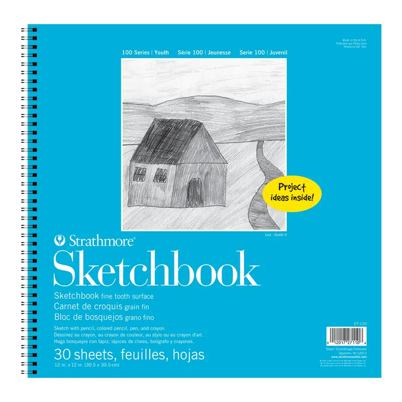 Sketchbook for Kids  30 sheets  12x12