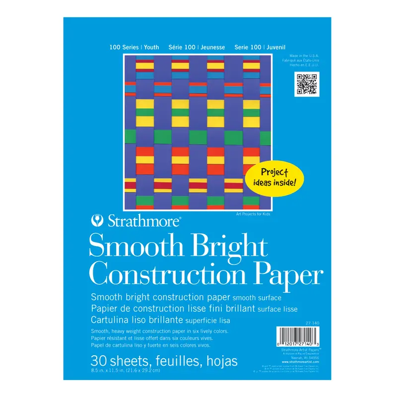 Smooth Bright Construction Pad  30 sheets  8.5x11.5